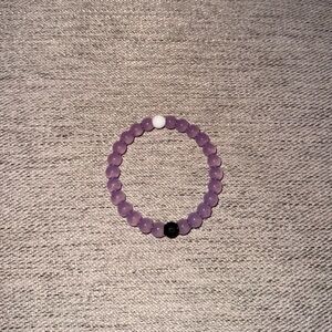 Lokai Purple and Black Beaded Bracelet
